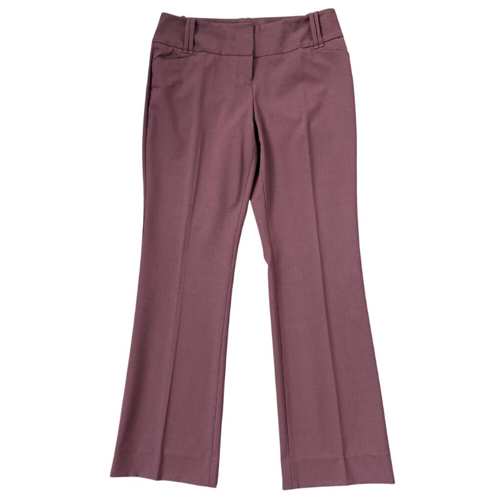 Y2K The Limited Cassidy Fit Dress Pants Bootcut Mid Rise Burgundy Size 4R Career